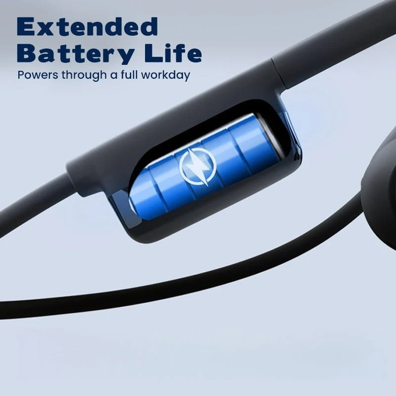 Casque Bluetooth sans fil à conduction aérienne avec microphone