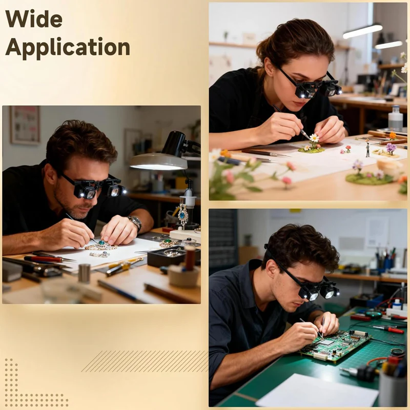 Loupe LED de précision pour électronique & artisanat