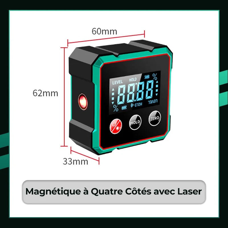 Inclinomètre numérique avec laser électronique