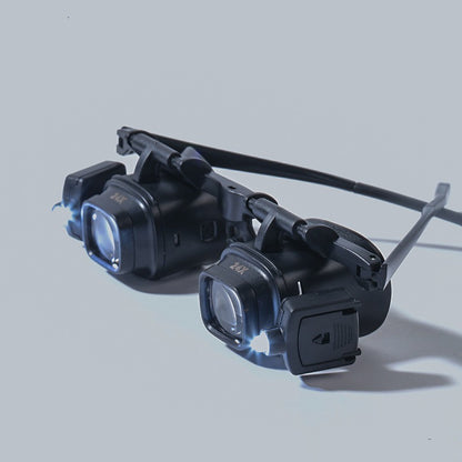 Lunettes 2EN1 Loupe LED de précision