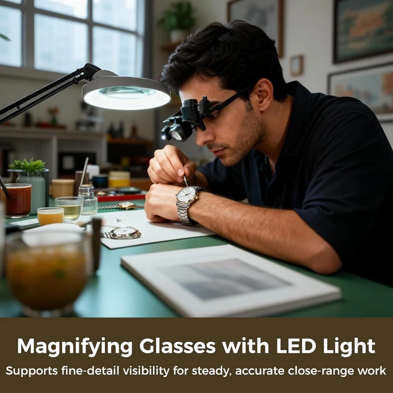 Loupe LED de précision pour électronique & artisanat