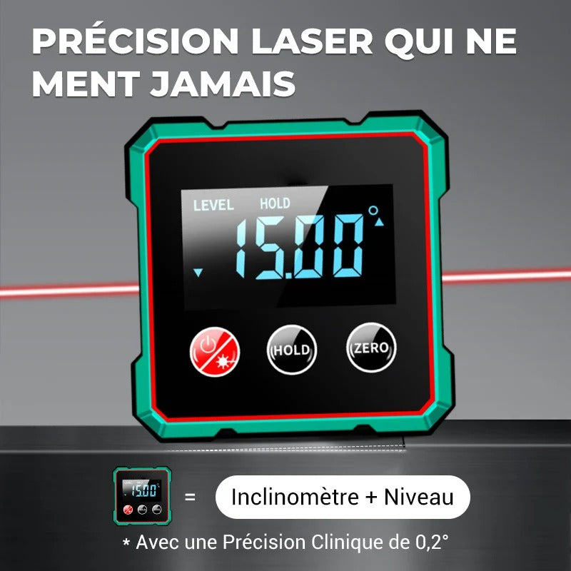 Inclinomètre numérique avec laser électronique